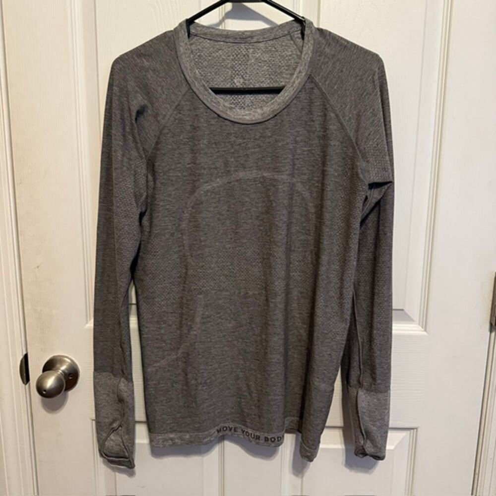 Lululemon Swiftly Tech Long Sleeve 2.0 Gray Size 10 Like New